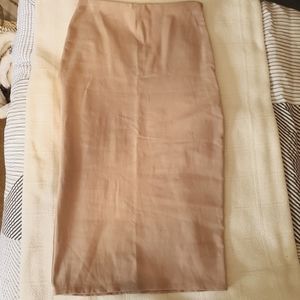 Charlotte Russe Dusky Rose Stretch Pencil Skirt